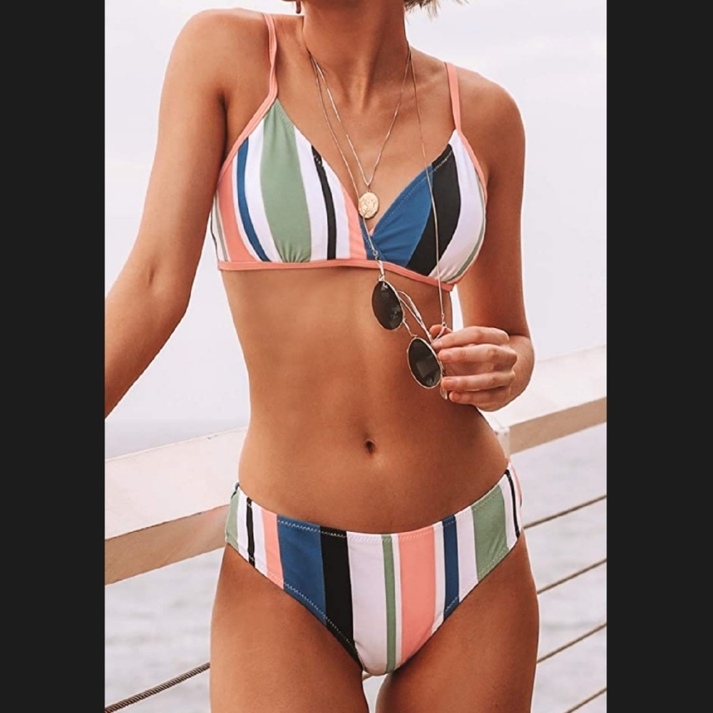 🆕️ with tags--Multi Colored Cupshe Bikini